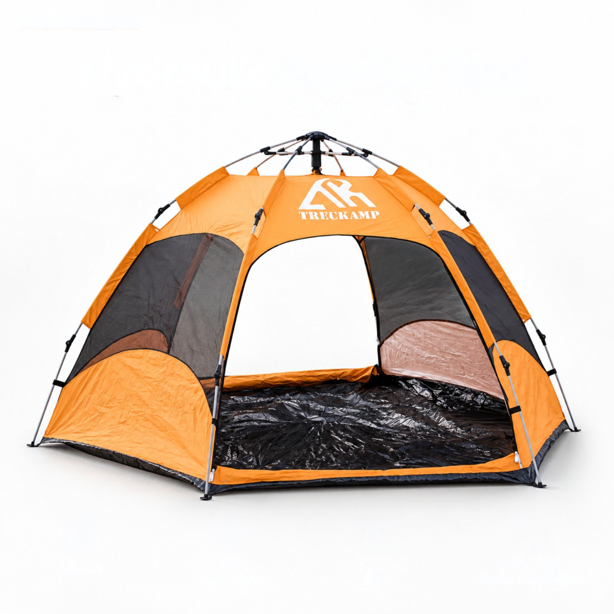 TREKCAMP Automatic Hexagon Tent – 2–3 Person Quick Setup
