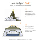 TREKCAMP Auto Family Tent — Green / White — Poster 8 of 13