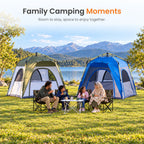 TREKCAMP Auto Family Tent — Green / White — Poster 12 of 13