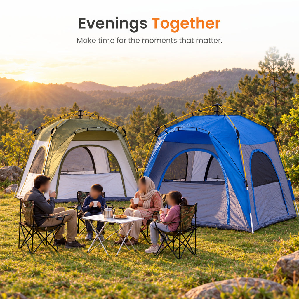 TREKCAMP Auto Family Tent — Green / White — Poster 13 of 13
