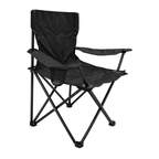 TREKCAMP Folding Camping Chair Black - white background