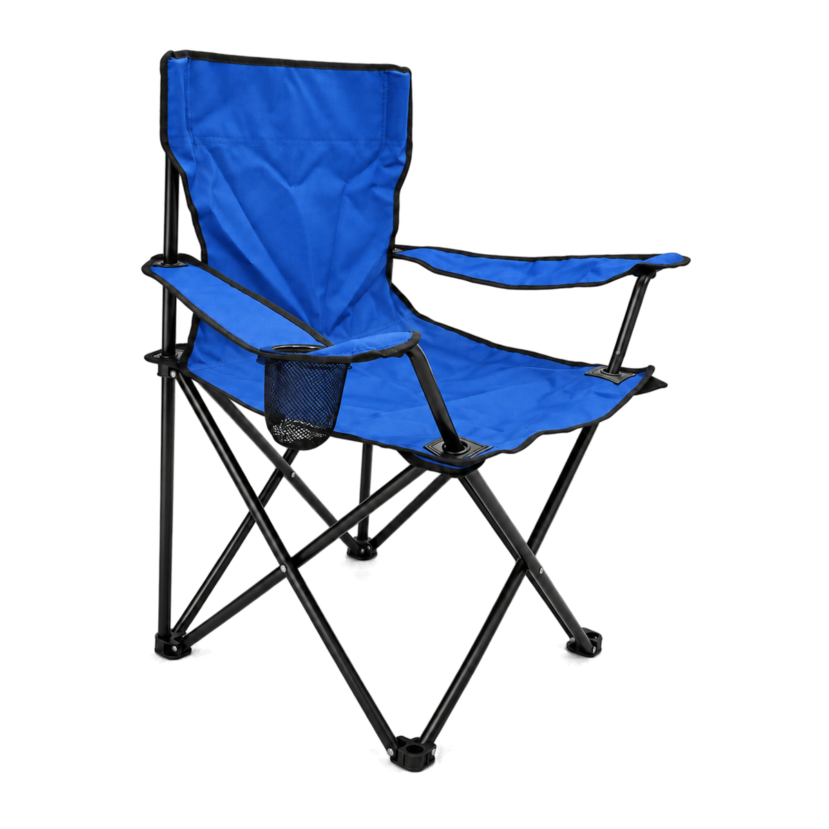 TREKCAMP Folding Camping Chair Blue - white background