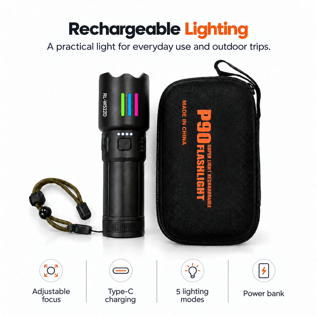 TREKCAMP RL-W522D features with five lighting modes