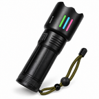 Black TREKCAMP RL-W522D rechargeable LED torch with wrist strap